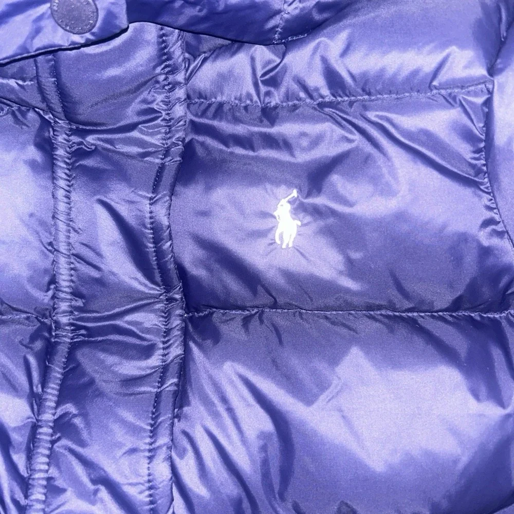 Polo Ralph Lauren Boys 5 Down Puffer Jacket Hooded Navy Winter Coat